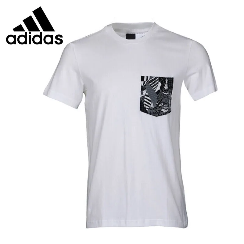 Новое поступление оригинальных мужских футболок Adidas GFX T PKT AOP спортивная одежда с