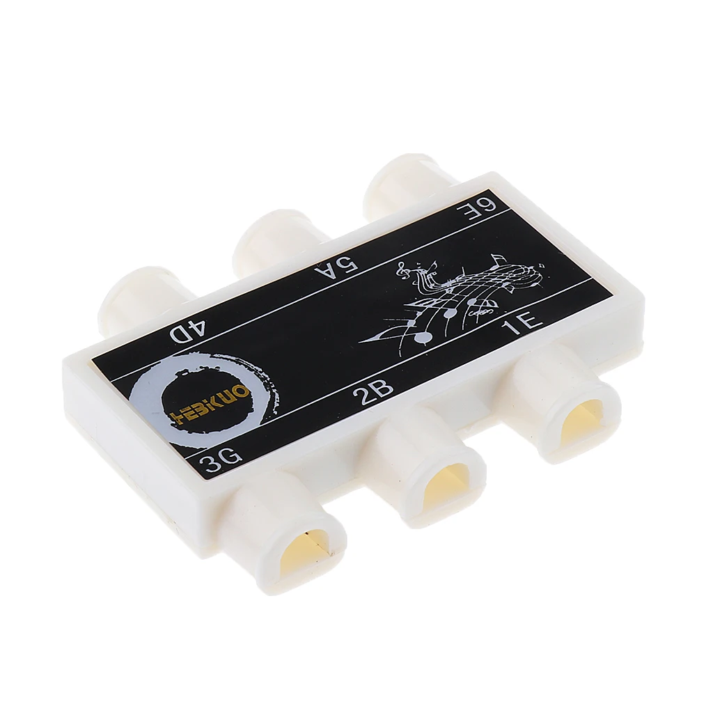 1 Set Saddle Guitar Fixed Bridge Tailpiece with Pitch Pipe Lock Nut Wrenchs for Headless Electric Guitar Parts