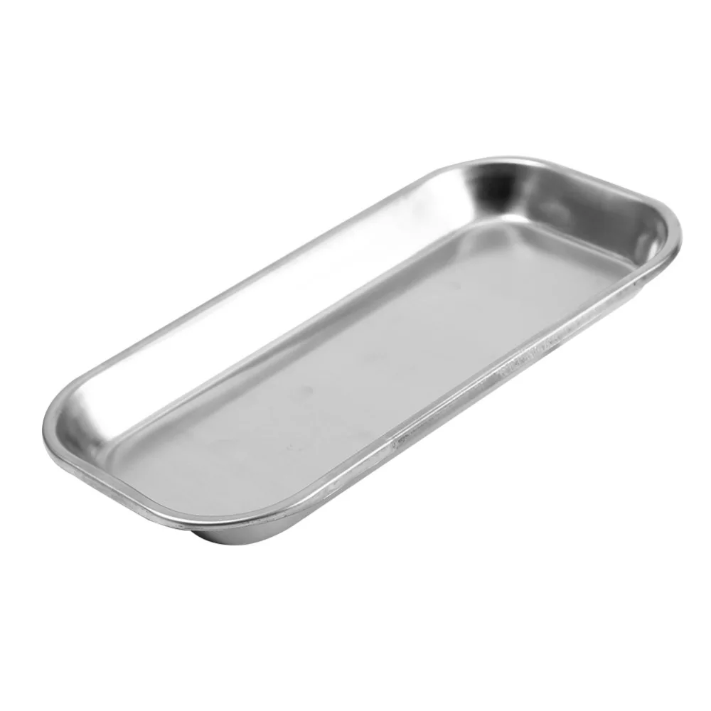 

Dental 201 Stainless Steel Instrument Tray Useful Tool for Clinic Lab Food Tray For Kitchen
