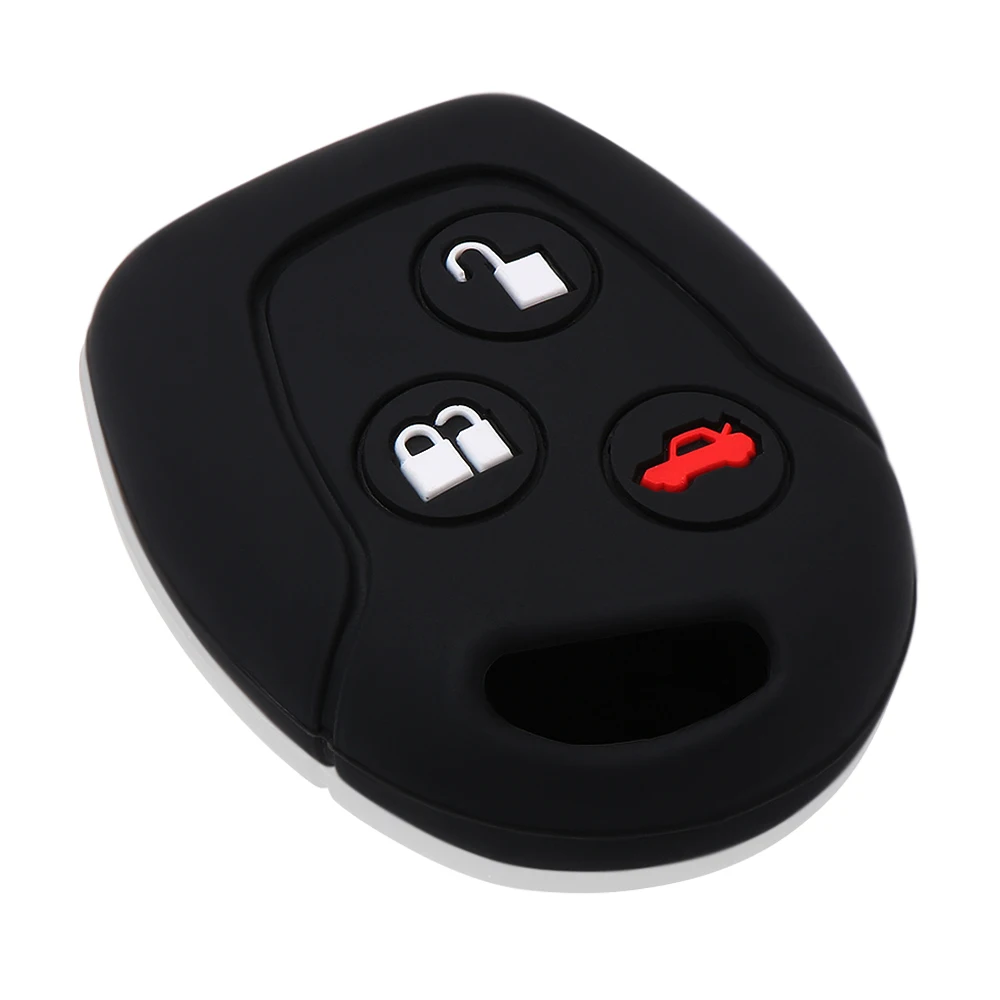 

3 Buttons Remote Silicone Car Fob Key Case Cover For Ford Focus Mondeo Festiva Fusion Suit Fiesta KA Holder Protector