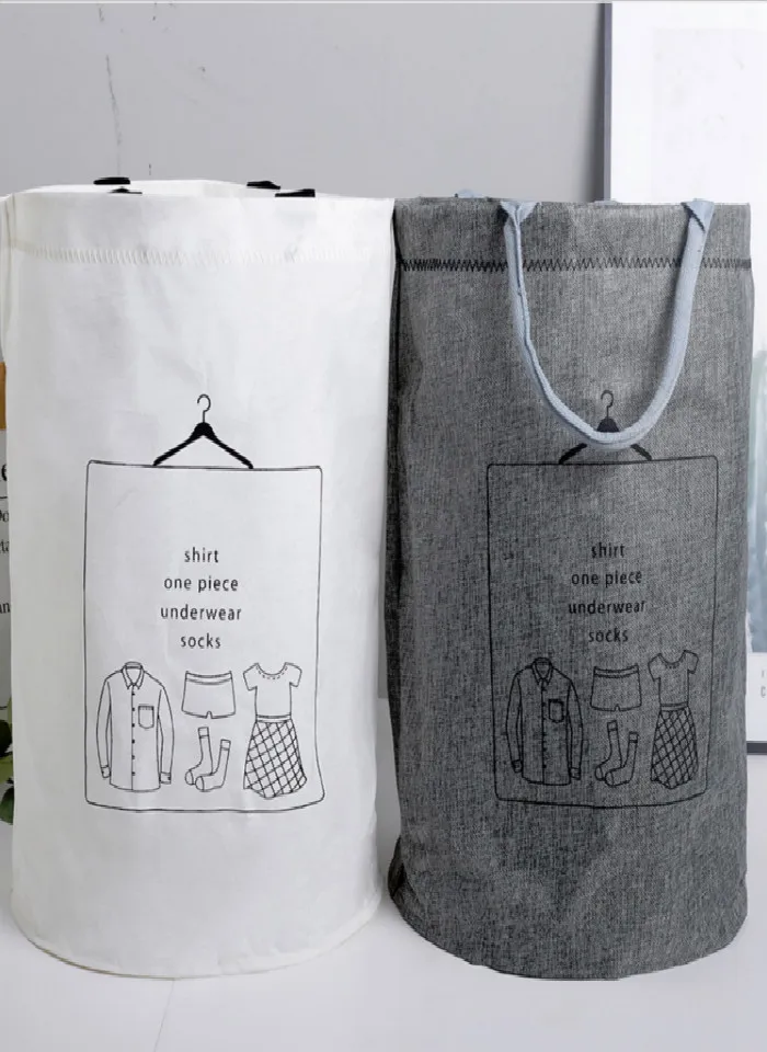 لطي كيس غسيل قطني المحمولة الملابس القذرة أشتات تخزين الحمام غرفة المعيشة الأطفال لعبة المنظم