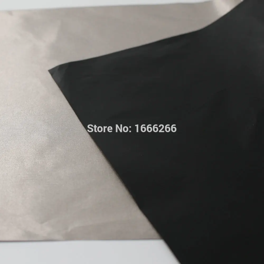 black and silvergray Блок EMF никелево-медное покрытие ткани может производить экранирующая занавеска - Цвет: black and silvergray