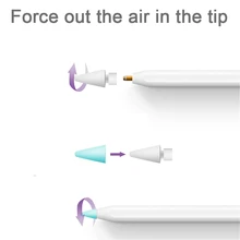 Мини Воздушный карамельный цвет рукава обёрточная бумага запасная Замена трение Гладкий наконечник чехол перо протектор для Apple Pencil 1 2 iPad Pro