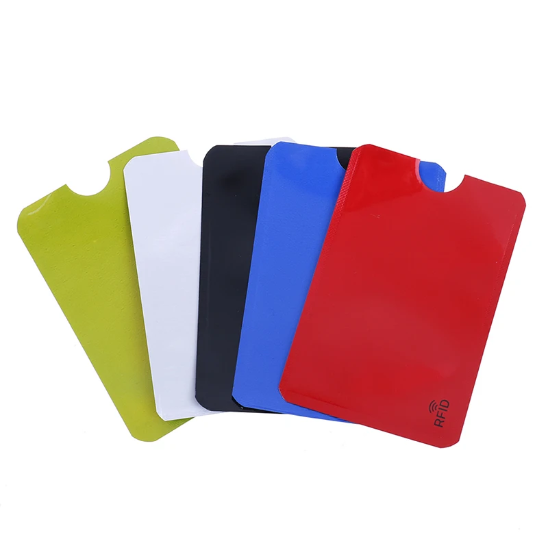 

20pcs Automatic Silde Aluminum ID Cash Card Holder Men Business RFID Blocking Wallet Credit Card Protector Case Pocket Purse