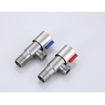 

Sink Shut Off Valve Bathroom Angle Valve Stainless Steel Lead-free Shut Off Vavle for Toilet Kitchen Sink