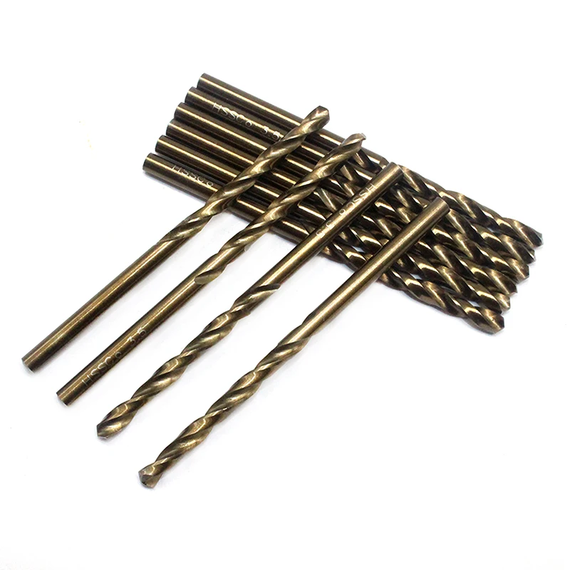 10pcs M35 3.5mm straight shank high speed steel containing cobalt full