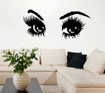 

Wall Decals Girl Eyes Beauty Salon Vinyl Decal Sticker Murals Art Decor