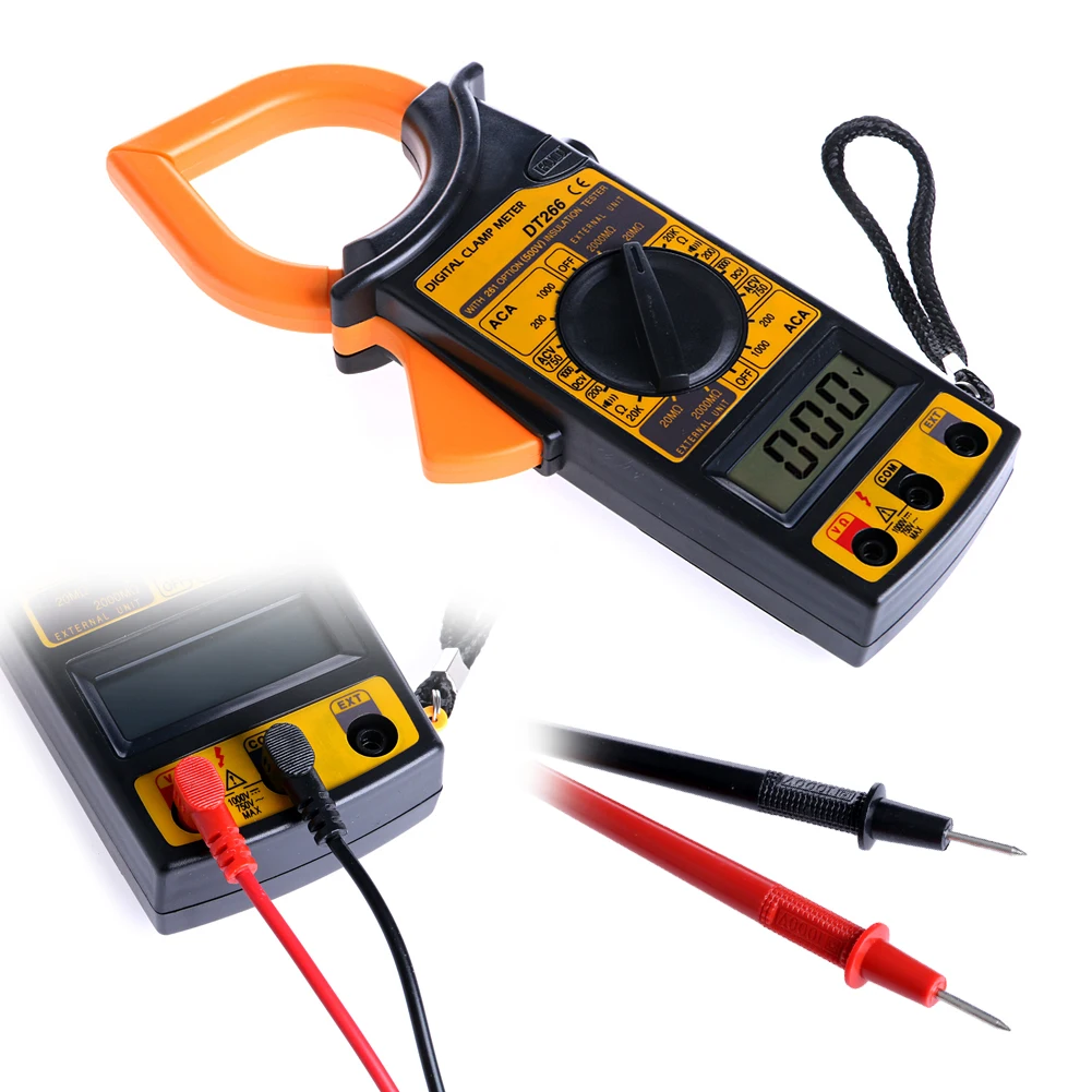 

Everlasting New Digital Voltmeter Ammeter Ohmmeter Multimeter AC DC Volt Tester Clamp Meter