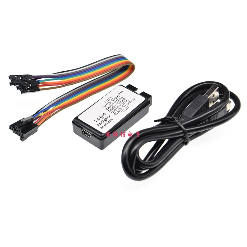 

1pcs/lot 1set New Arrival USB Logic Analyze 24M 8CH, MCU ARM FPGA DSP debug tool