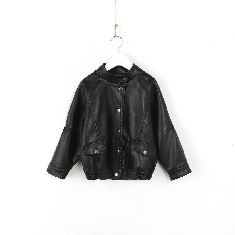 

Spring Autumn Kids Jacket PU Leather boy Jackets Clothes Children Outwear For Baby boys warm jackets 530
