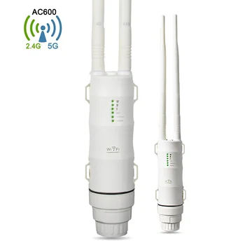 

AC600 Wifi Repeater Outdoor Waterproof High Power 2.4Ghz 150Mbps&5Ghz 433Mbps WiFi Router Wireless Range Extender Amplifier