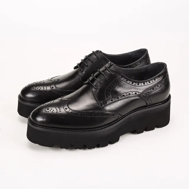 black platform dress shoes