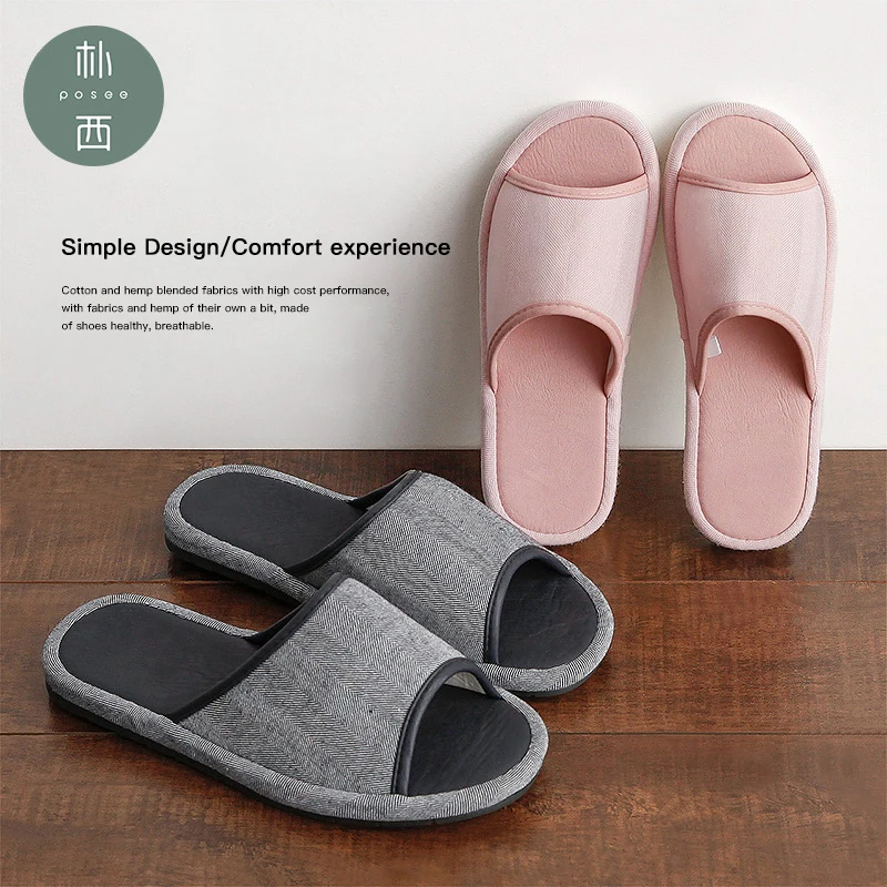 

2019 Summer Shoes Men Beach Sandals Flip Flops Linen women and men couple Casual Sneakers For Home Indoor Slippers