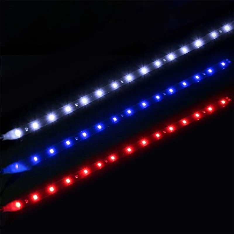 

2pcs White 30cm 15 SMD 3528 LED Strip Flexible Lights DC Holiday Lampada LED Light Tape Ribbon Lamp Table Lamp