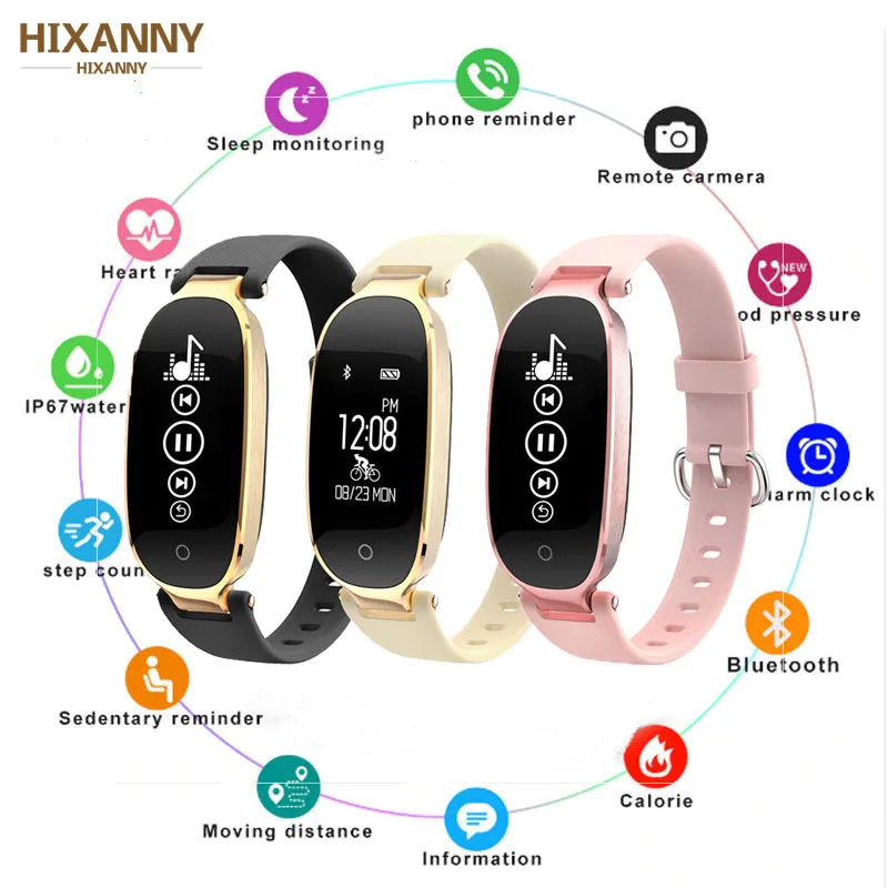 

Fashion Smart Watch Women IP67 Waterproof Heart Rate Monitor Fitness Tracker relogio Smartwatch For iOS Android Reloj for apple