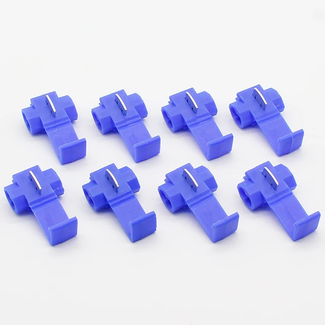 Blue Scotch Lock Wire Electrical Cable Connectors Quick Splice Terminals Connectors Electronics Others Power Quick Disconnect Terminals Block Brand Name: ELECAPITAL