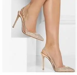 

Hot Selling American and European Pointed Toe Special Sexy Thin and High Heels Ladies Party Dress Shoes