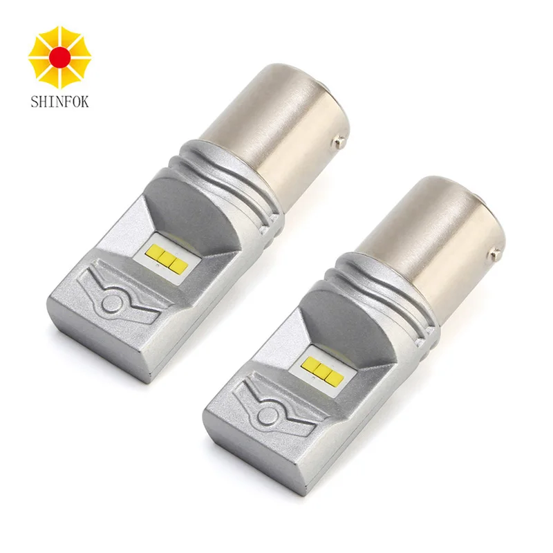 

2x 30W High Power S25 1156 BA15S P21W CSP 6 LED Car Reverse Backup Reverse Turn Signal Lamp Sourcing Light