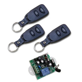 

85V 110V 120V 220V 250V 1CH Wireless Remote Control Switch Transmitter with Two-button Receiver for Appliances Gate Garage Door