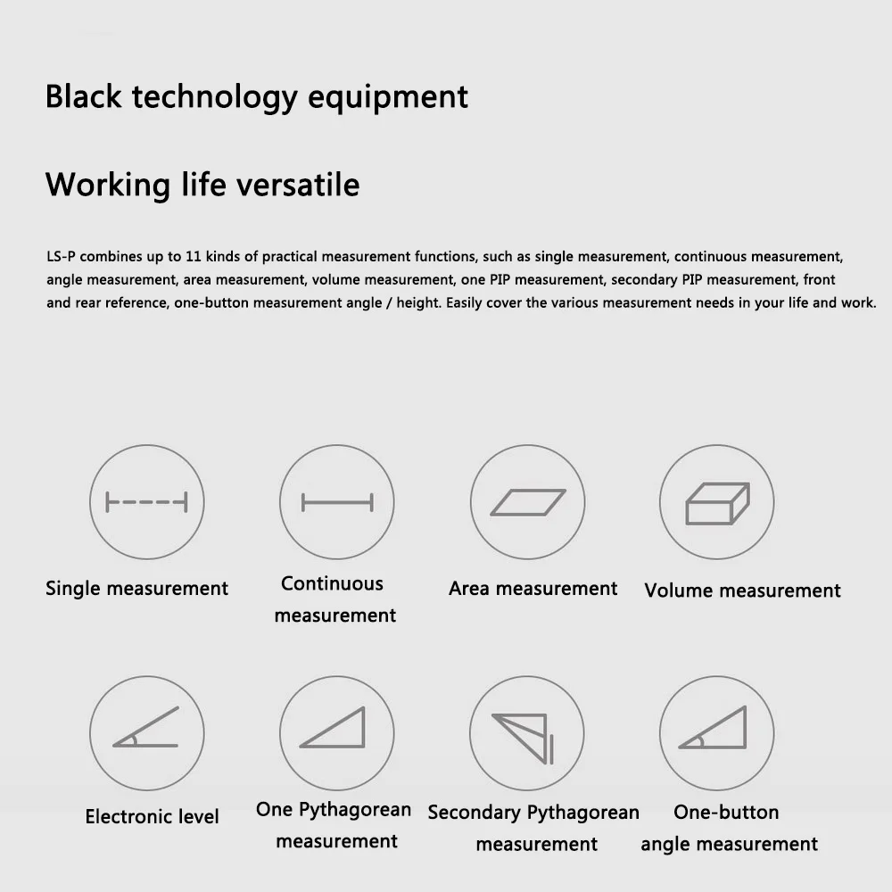 LS-P 40 м лазерный дальномер Площадь Объем угол Пифагора лазерный дальномер Высокая точность портативный лазерный дальномер
