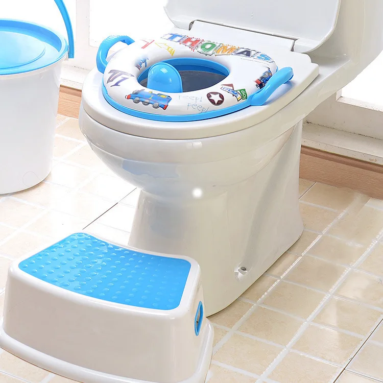 

New Baby Footstool and toilet seat Toilet Training Child Potty Trainer Seat Step Stool Ladder Training Chair Nocnik Dla Dzieci