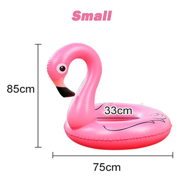 Надувное кольцо для плавания, гигантский плавательный круг для взрослых, круг для плавания, спасательный круг, плот, детский плавательный бассейн, вечерние игрушки - Цвет: flamingo-small