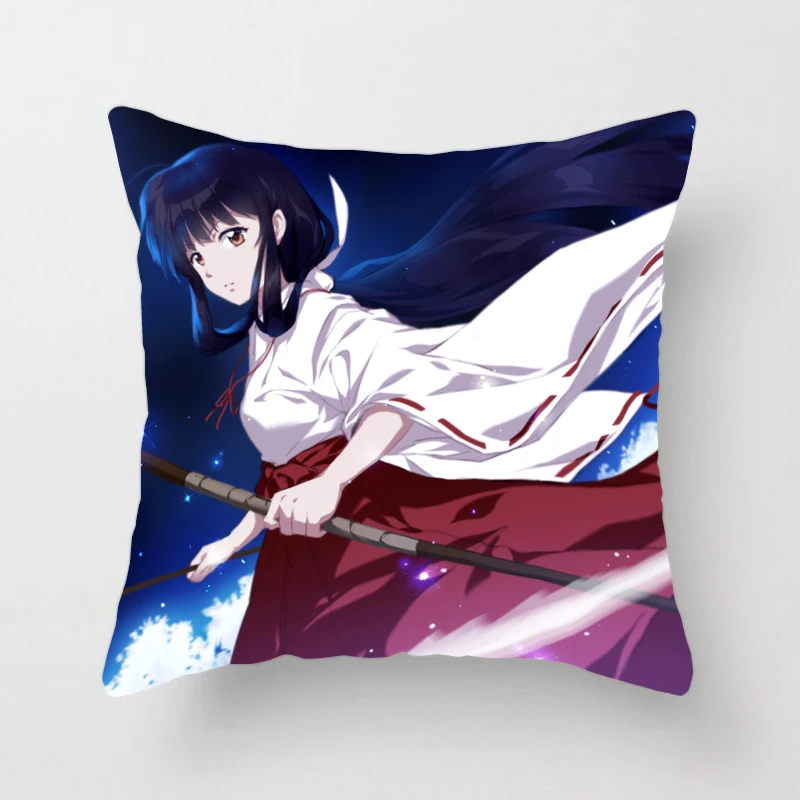 

Oct. New Home Textile Gift InuYasha Anime Kikyou One-sided Two-sided Mini Square Pillow Hot Sale #41361