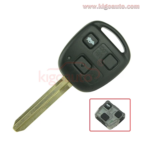 

Car remote key Prado Landcruizer 3button 304.2Mhz 4c chip Toy43remote key for Toyota  kigoauto