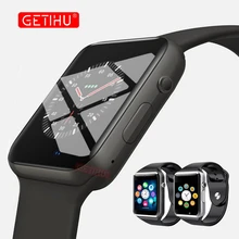 GETIHU Смарт-часы A1 Смарт-часы для Apple iPhone Android samsung Bluetooth цифровой наручные часы Спорт sim-карты телефон с Камера