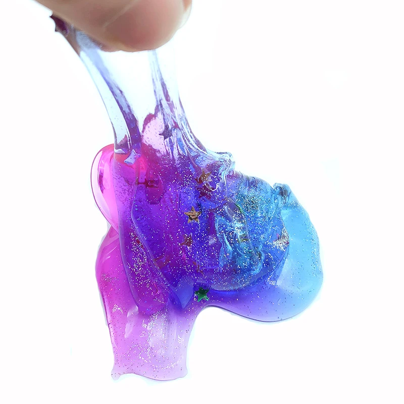 Colorful Stars Slime Crystal Mud Starry Unicorn Pearl Ball Clay DIY Antistress Toy Slime Putty Decompression Children's Toy Gift