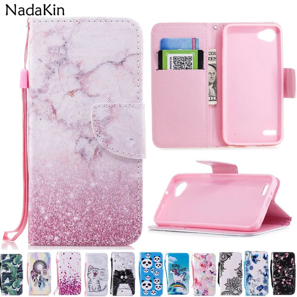 

Wallet Case for LG Q6 Stylo 3 LS777 Painted Flip Leather Phone Cover Money Photo Card Slots Stand Holder Function
