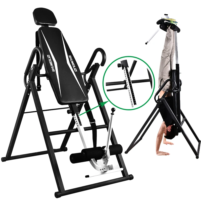 

High Quality Safer Integrated Fitness Equipment Inversion Table Back Stretcher Machine for Pain Relief Therapy Height Adjustable