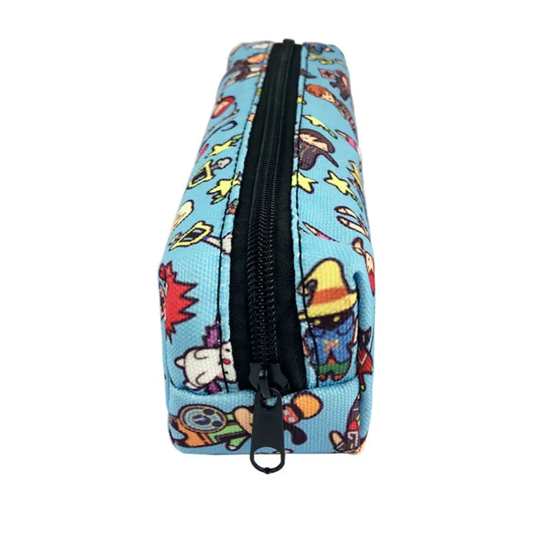 Милые уголовного Пенал школьный Kawaii Мультфильм Pencilcase для мальчиков и девочек большой нескольких макияж Большая ручка сумки канцелярские мешок поставки