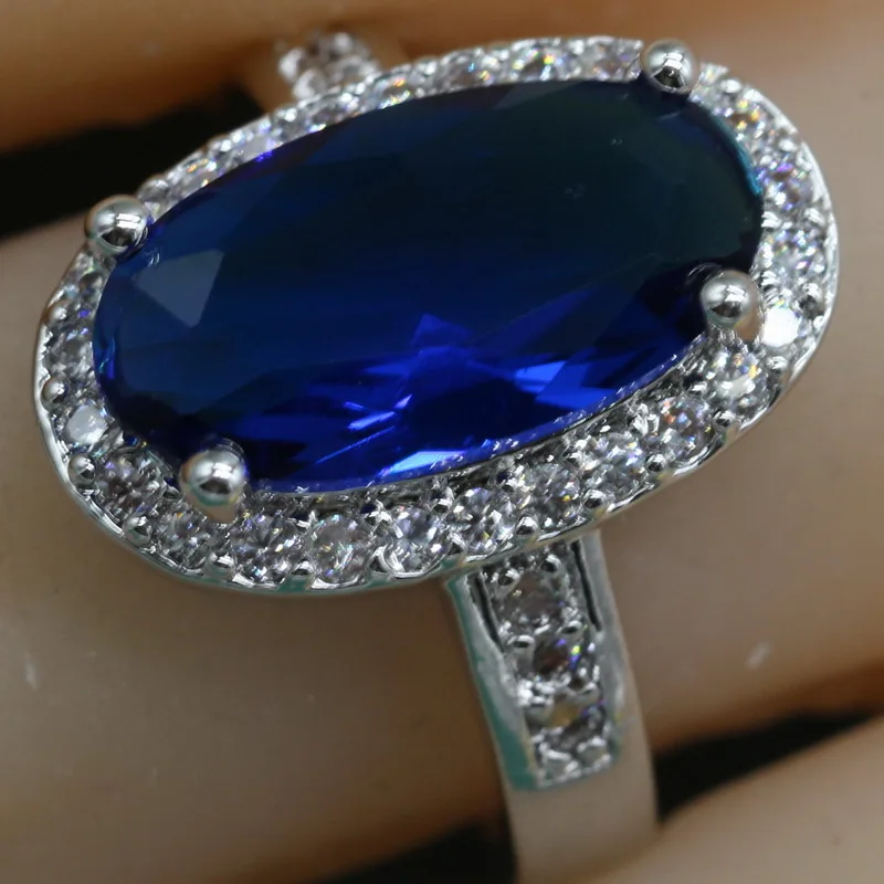 Модный зеленый полудрагоценный камень овальной формы, женское кольцо из серебра 925 пробы, кольца с голубым или розовым камнем для коктейля, коробочка для ювелирных изделий бесплатно