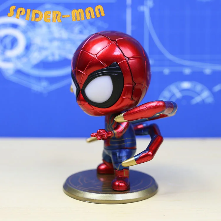 Мстители Бесконечность войны Железный человек паук Доктор Стрэндж танос Капитан Америка MK50 Cosbaby игрушка с качающейся головой