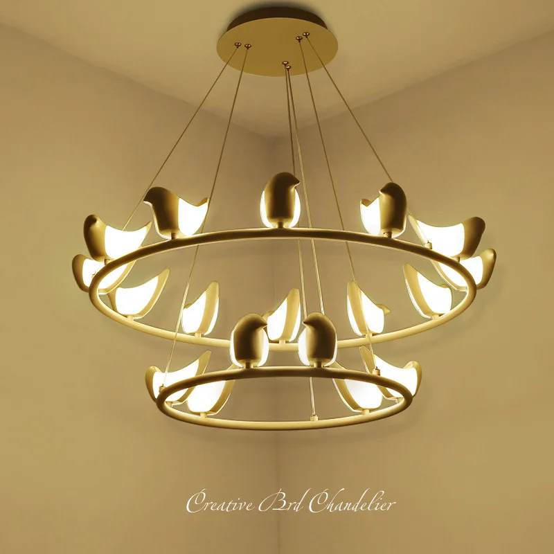 

Modern Bird Chandelier Ceiling Suspension Lighting Fixture For Living Room Dining Room Bedroom Nordic Hanging Lamp Chandelier