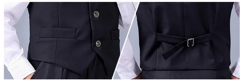 Boys vest set children clothing set boys suits for weddings Prom clothes child piano costume suit for boy waistcoat shirt pants (3)