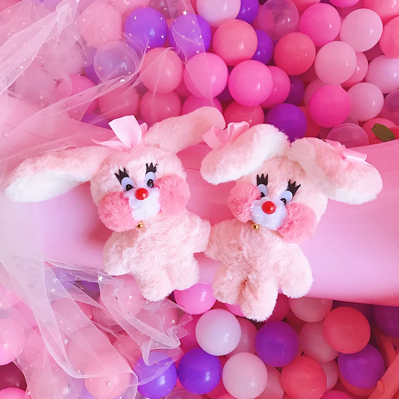 Мягкие Корея Ins Cafe Mimi мышь плюшевые куклы, чучела животных Розовый Кролик большие уши красный щека Игрушки для маленьких детей подарок на день рожден