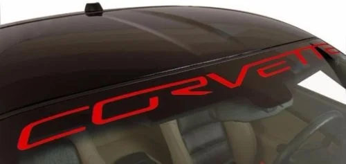 Виниловая наклейка на лобовое стекло для Chevy Corvette на заказ, 40 дюймов, автомобильный логотип