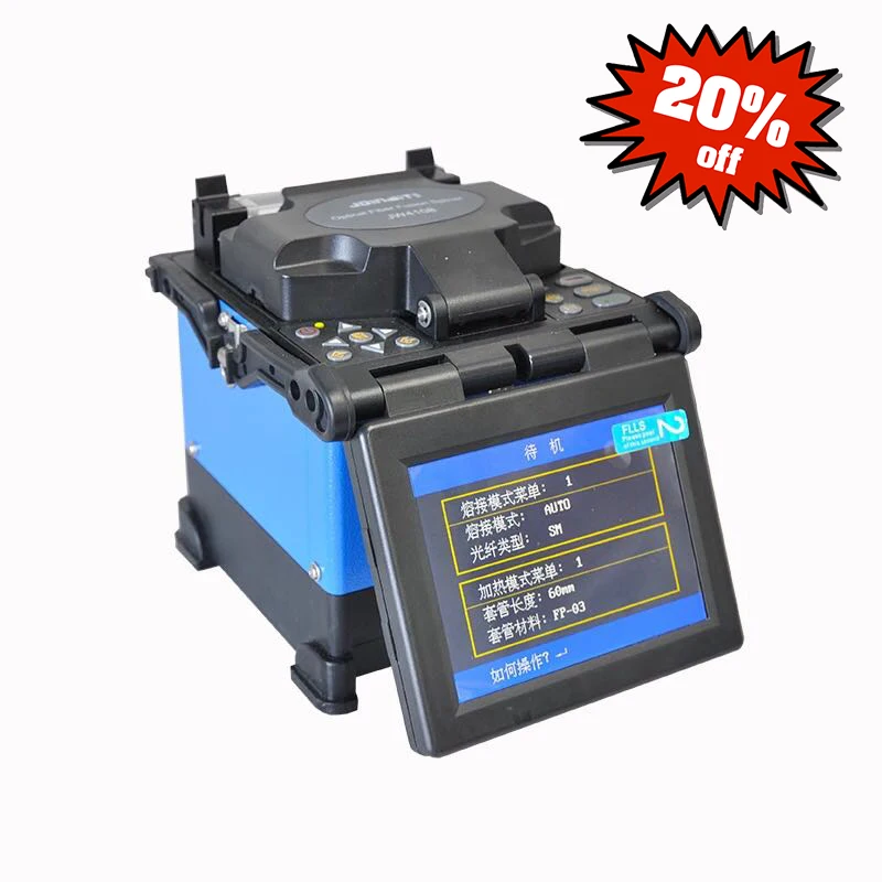 

JW4108S Fully Automatic Intelligent FTTH Optical Fiber Fusion Splicer Fiber Optic Cable Fusion Splicing Machine Welding Splicing