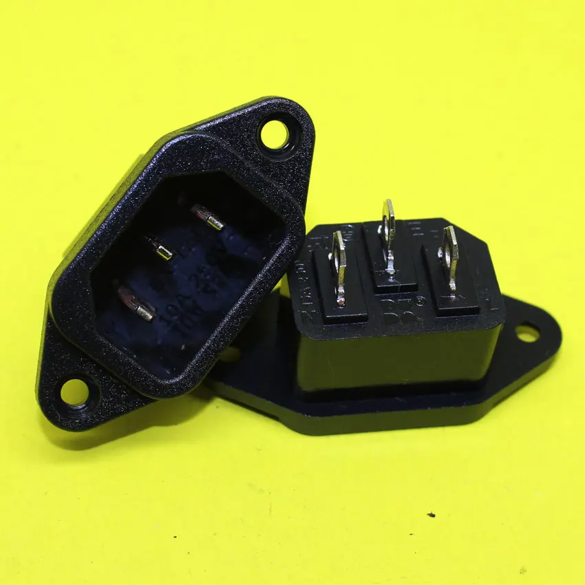 AD 004 IEC320 C14 Male AC Power Cord Inlet Power Receptacle Power
