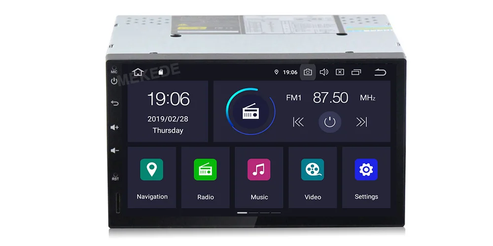 Flash Deal 7" Octa Core Android9.0 Double Din ips dsp Car Multimedia player For Universal full touch screen Car Radio with 4GB RAM 64GB ROM 8