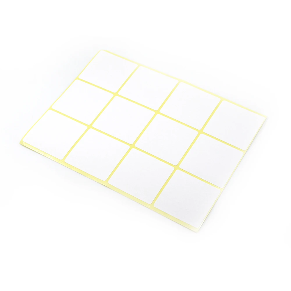 

Multi Sizes DHL Paper Square White Self Adhesive Writable Name Sticker For Notes Price Code Blank Wholesale Sticky Tag Stickers