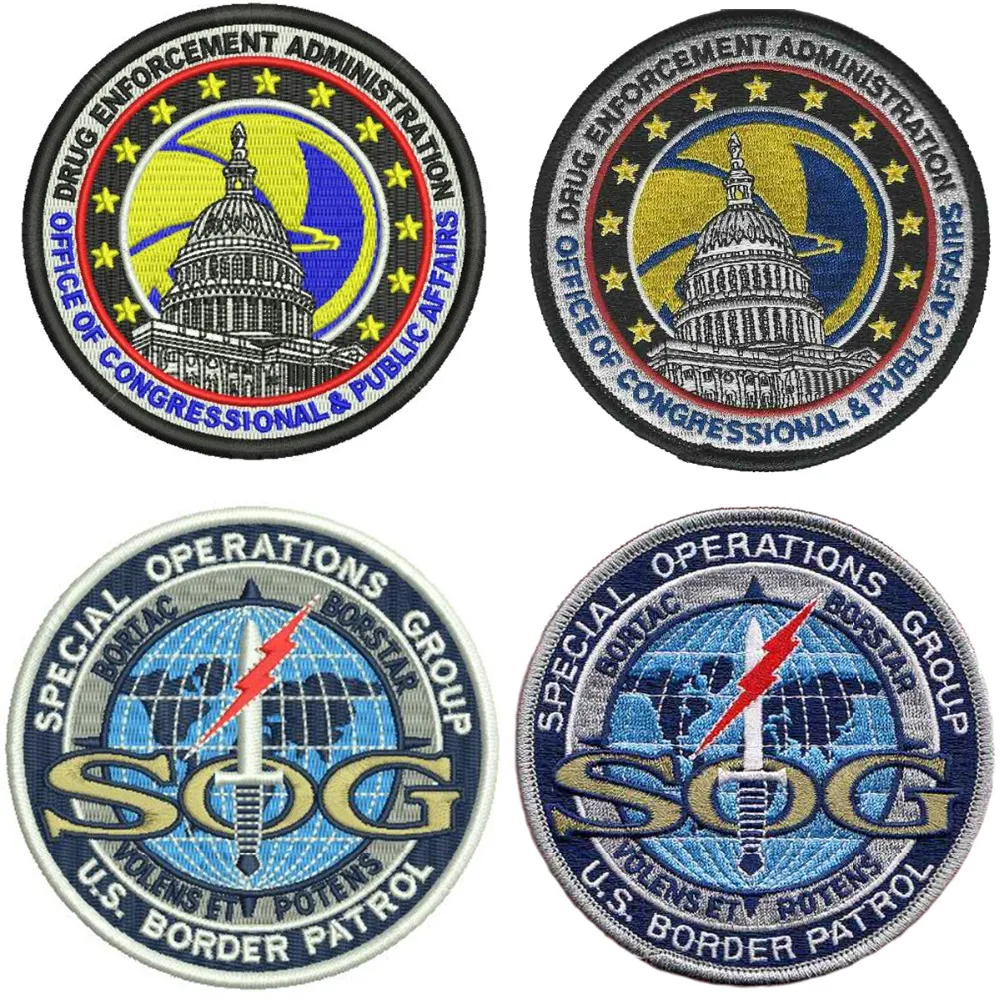 Embroidered iron patches