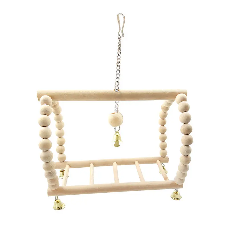 Pet Bird Swing Suspension Bridge Ladder Climb Parakeet Budgie Parrot Hammock Toy Diy