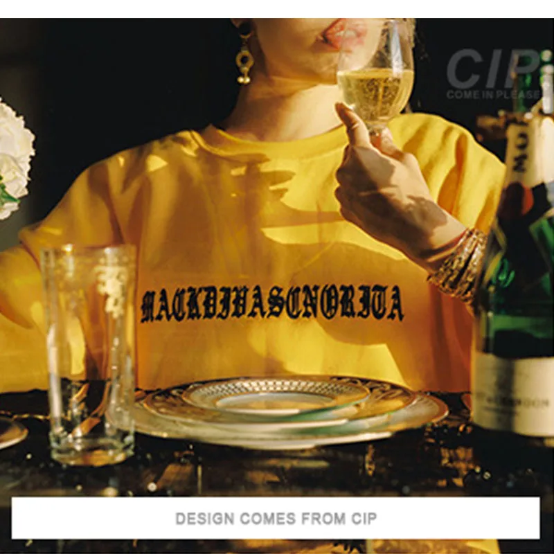 Hip Hop yellow Sweatshirt Women Harajuku Print Long Sleeve O-Neck Warm Hooded Female Bts Kpop Hoodies Hoodies