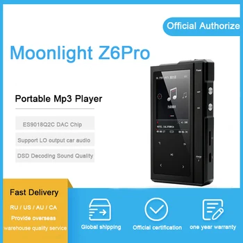 

Moonlight Z6Pro Hifi Music Player Hard DSD MP3 Player ES9018Q2C DAC Dual-Core CPU+Leather Case NXPLPC4357 Max32GB