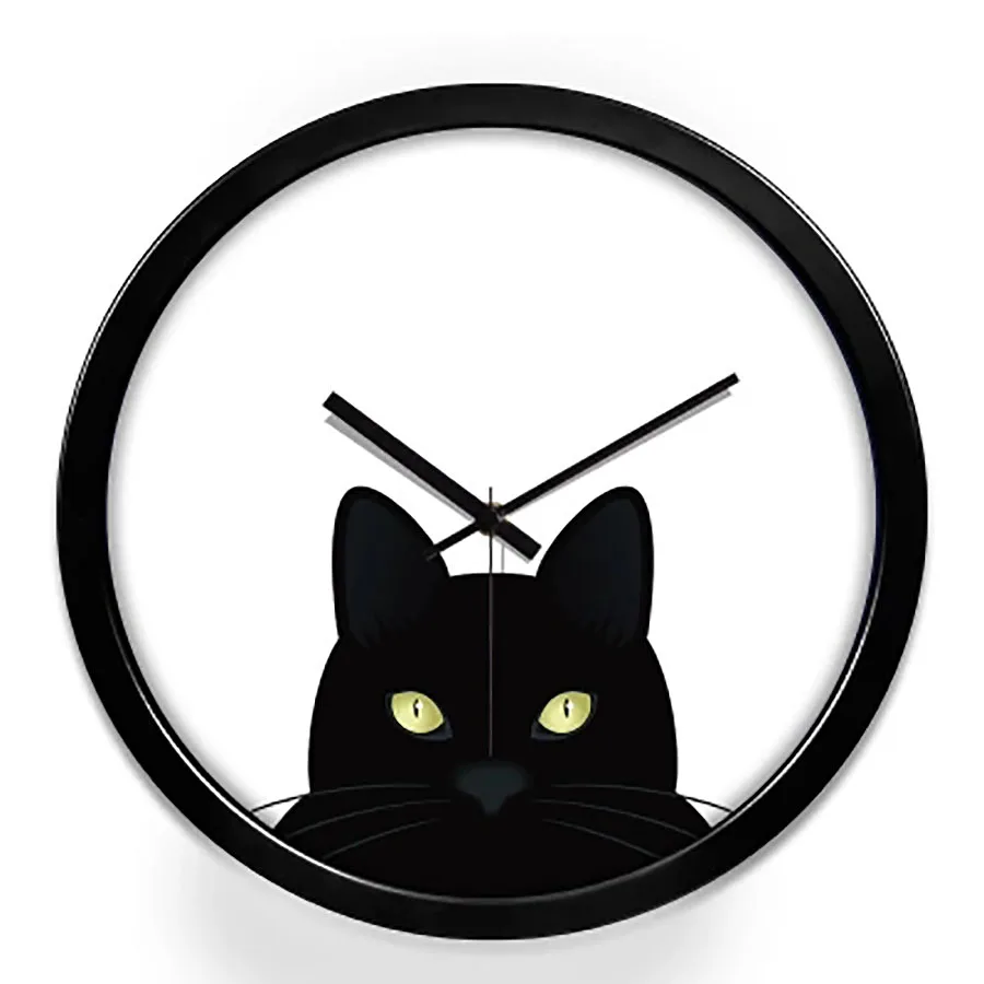 

Cartoon Cat Animal Wall Clock Creative Modern Design Large Decorative Wall Clocks Home Decor Best Selling 2019 Products Clocks