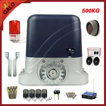 

Access to solar system DC24V automatic electric slide gate operator motor sliding gate vehicle opener 500kg door with 4 keyfobs