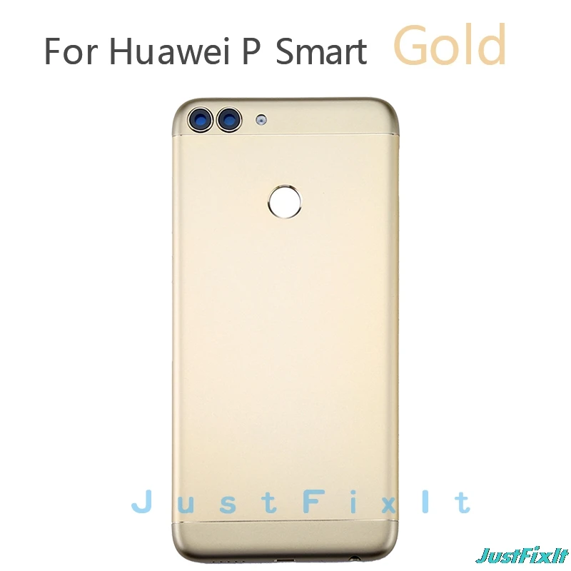 Чехол P Smart для Huawei Enjoy 7S P Smart батарея Крышка Задняя Дверь Корпус чехол с объективом камеры - Цвет: Золотистый